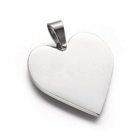 Tarnish Resistant 304 Stainless Steel Pendants STAS-F214-02P-1