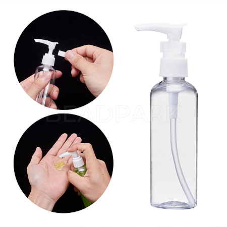 100ml Refillable PET Plastic Empty Pump Bottles for Liquid Soap TOOL-Q024-01B-01-1