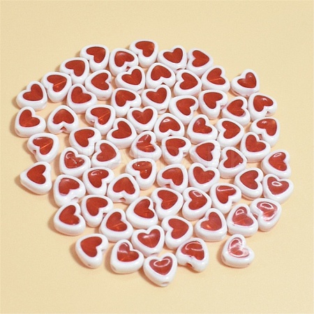 50Pcs Plastic Beads KY-WH0006-03C-1