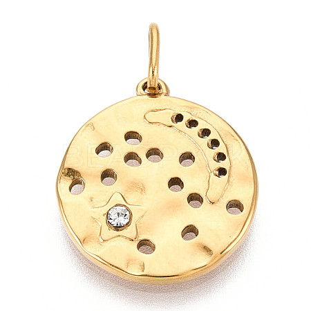 304 Stainless Steel Pendants STAS-R159-52G-01-1