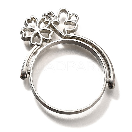 Alloy Open Back Bezel Pendants PALLOY-I223-16P-1