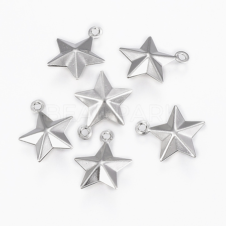304 Stainless Steel Charms STAS-P175-25P-1