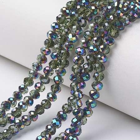 Electroplate Transparent Glass Beads Strands EGLA-A034-T2mm-Q17-1