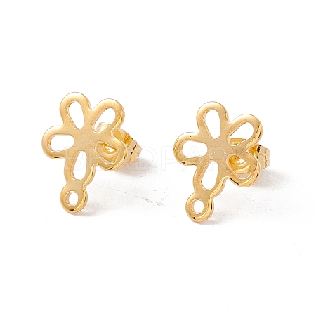 201 Stainless Steel Stud Earring Findings X1-EJEW-A071-06G-1