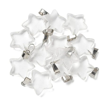 Synthetic Quartz Crystal Pendants G-B127-12P-05-1