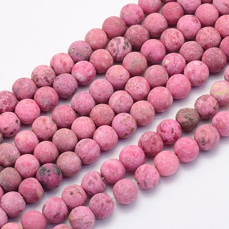 Natural Crazy Agate Beads Strands X-G-G707-8mm-B17-1