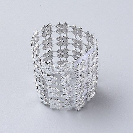 Plastic Rhinestone with Polyester Napkin Holder Adornment AJEW-WH0183-13A-1