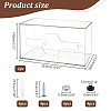 Transparent Plastic Wall Mounted Garbage Bag Storage Box CON-WH0085-84-2