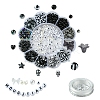 DIY Acrylic & ABS Plastic Imitation Pearl Beads Bracelets Making Kits DIY-FS0006-50-1