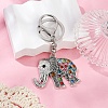 Alloy Rhinestone Keychain KEYC-YW00178-05-1