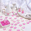 180Pcs Acrylic Bead Caps OACR-PA0001-37A-4