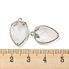 Natural Quartz Crystal Faceted Pendants G-M431-06P-09-3
