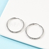 Tarnish Resistant 304 Stainless Steel Huggie Hoop Earrings EJEW-G272-02-20mm-P-5