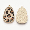 Eco-Friendly Cowhide Leather Pendants X-FIND-N049-03O-2