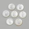 Freshwater Shell Pendants SHEL-Q010-007P-1