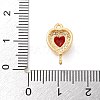 Brass Pave Cubic Zirconia Connector Charms KK-Z072-06G-06-3