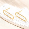 Brass Stud Earrings KK-T038-484B-2