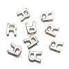 Tarnish Resistant 304 Stainless Steel Letter Charms STAS-O072-R-2