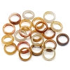 Natural Topaz Jade Plain Band Rings PW-WG25917-05-1