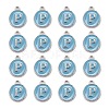 Platinum Plated Alloy Enamel Charms ENAM-S118-04P-P-2