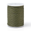 Round Waxed Polyester Cord YC-G006-01-1.0mm-37-1