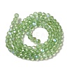 Electroplate Transparent Glass Beads Strands EGLA-A035-T4mm-L09-2