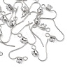 SHEGRACE Brass Pave Cubic Zirconia Earring Findings XGRQ4S784-741P-1