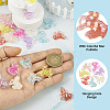 28Pcs 7 Colors Transparent Resin Pendants RESI-TA0002-20-5