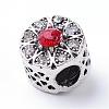 Alloy Rhinestone European Beads MPDL-S042-M-2