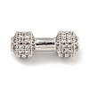 Brass Micro Pave Clear Cubic Zirconia Beads KK-G493-34A-P02-1