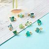 Electroplate Glass Charms PALLOY-JF00821-06-2