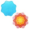 Flower DIY Food Grade Silicone Coaster Molds PW-WG12389-01-2