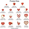 30Pcs 15 Styles Alloy Pendants FIND-YW0005-13-3