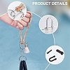 8 Pcs 2 Styles Alloy D-Ring Anchor Shackle Clasps FIND-NB0002-95-4