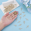 50Pcs Alloy Rhinestone Pendants FIND-ME0002-13G-5