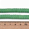 Opaque Solid Color Glass Beads Strands GLAA-N026-4x8mm-12-4
