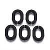 Spray Painted CCB Plastic Linking Rings CCB-R104-15-01-1