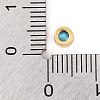 Rack Plating Flat Round Brass Micro Pave Cubic Zirconia Cabochons KK-F874-03G-05-3