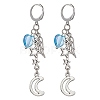 Alloy Dangle Leverback Earrings for Women EJEW-JE05479-1