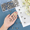 120Pcs 20 Style Tibetan Style Alloy European Bead Enamel Settings TIBE-PH0002-01-5