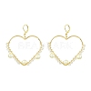 Brass Leverback Earrings EJEW-JE06009-1