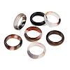 Dyed & Heated Natural Agate Finger Rings for Women RJEW-Z075-02C-1