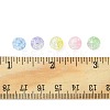 100Pcs 5 Colors Transparent Crackle Acrylic Beads CACR-FS0001-02-6