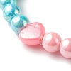 Opaque Acrylic Beads Stretch Bracelet Sets for Kids BJEW-JB06406-4