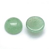 Natural Green Aventurine Cabochons G-P393-R15-8MM-2