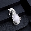 Gemstone and Alloy Pendants PW-WG09180-09-1