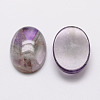Oval Natural Amethyst Cabochons G-K020-14x10mm-03-2