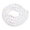 Electroplate Glass Beads Strands EGLA-A034-T6mm-B33-2