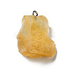 Raw Rough Natural Citrine Pendants G-A028-01G-2