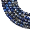Natural Lapis Lazuli Round Beads Strands G-I181-09-4mm-6